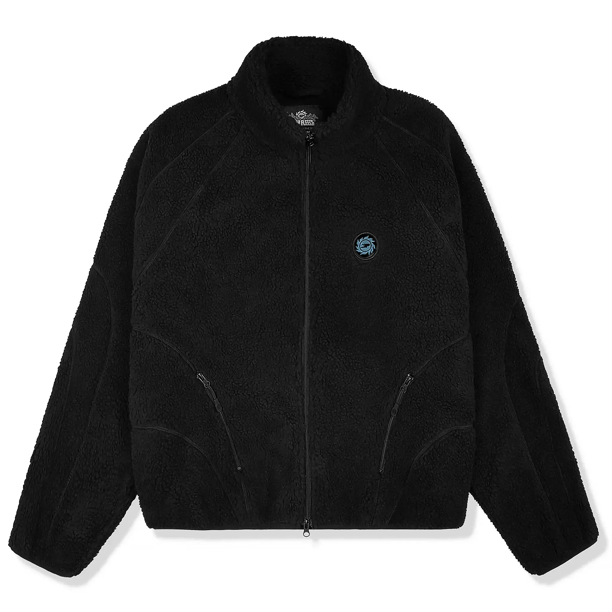 Broken Planet Mitternachtsschwarzer Polar Fleece Broken Planet Kleidung