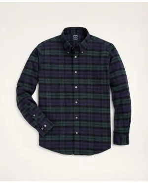 Brooks Brothers Herren Übergrößen Portugiesisches Flanellhemd Marineblau/Grün Brooks Brothers