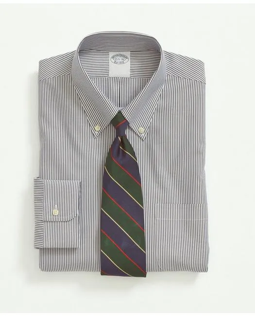 Brooks Brothers Herren Big & Tall Stretch Supima-Baumwolle Bügelfrei Pinpoint Oxford Button-Down Kragen Marineblau Brooks Brothers