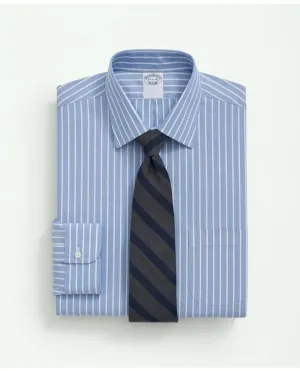Brooks Brothers Herren Big & Tall Stretch Supima-Baumwolle Bügelfrei Popeline Ainsley-Kragen Blau Brooks Brothers
