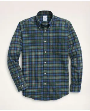 Brooks Brothers Herren Regent Regular-Fit Portugiesisches Flanell Tartan Hemd Navy Brooks Brothers