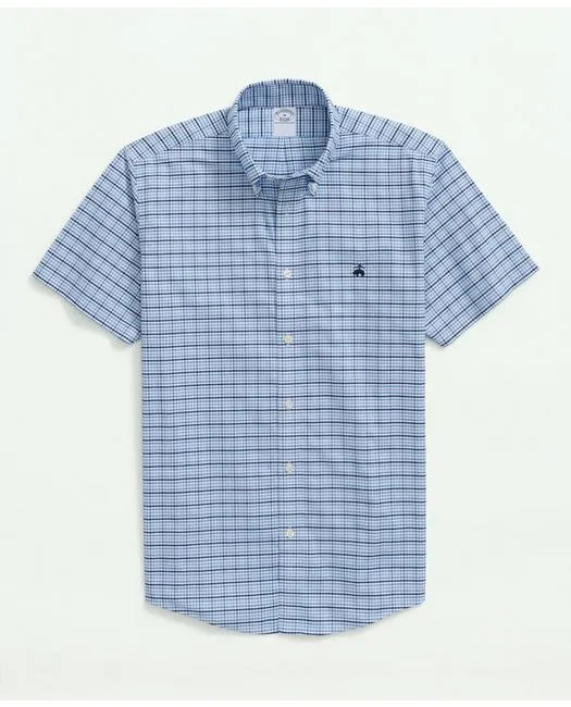 Brooks Brothers Herren Stretch Nicht-Bügeln Oxford Button-Down Kragen Hellblau Brooks Brothers