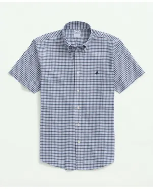 Brooks Brothers Herren Hemd mit Knöpfen am Kragen, Stretch und Bügelfrei, Weiß Brooks Brothers