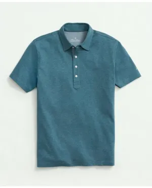 Brooks Brothers Herren Stretch Performance Series Supima Polohemd Petrol Brooks Brothers