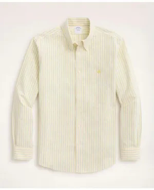 Brooks Brothers Herren Stretch Regent Regular-Fit Stretch Sporthemd Gelb Brooks Brothers