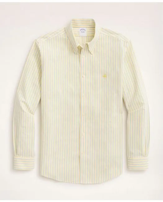 Brooks Brothers Herren Stretch Regent Regular-Fit Stretch Sporthemd Gelb Brooks Brothers