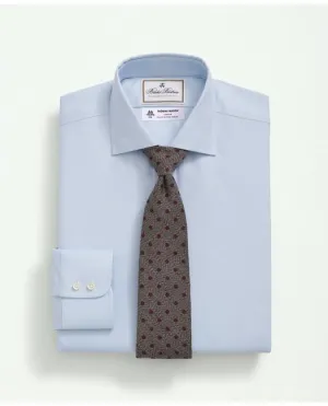 Brooks Brothers Herren X Thomas Mason Baumwoll-Popeline Englischer Kragen Hemd Hellblau Brooks Brothers