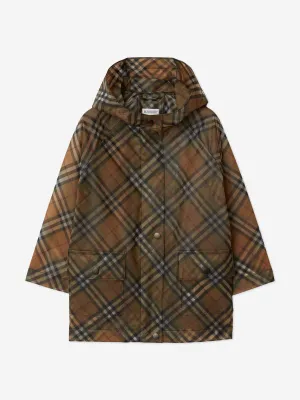 Burberry Girls Archive Check Emilia Jacke in Beige