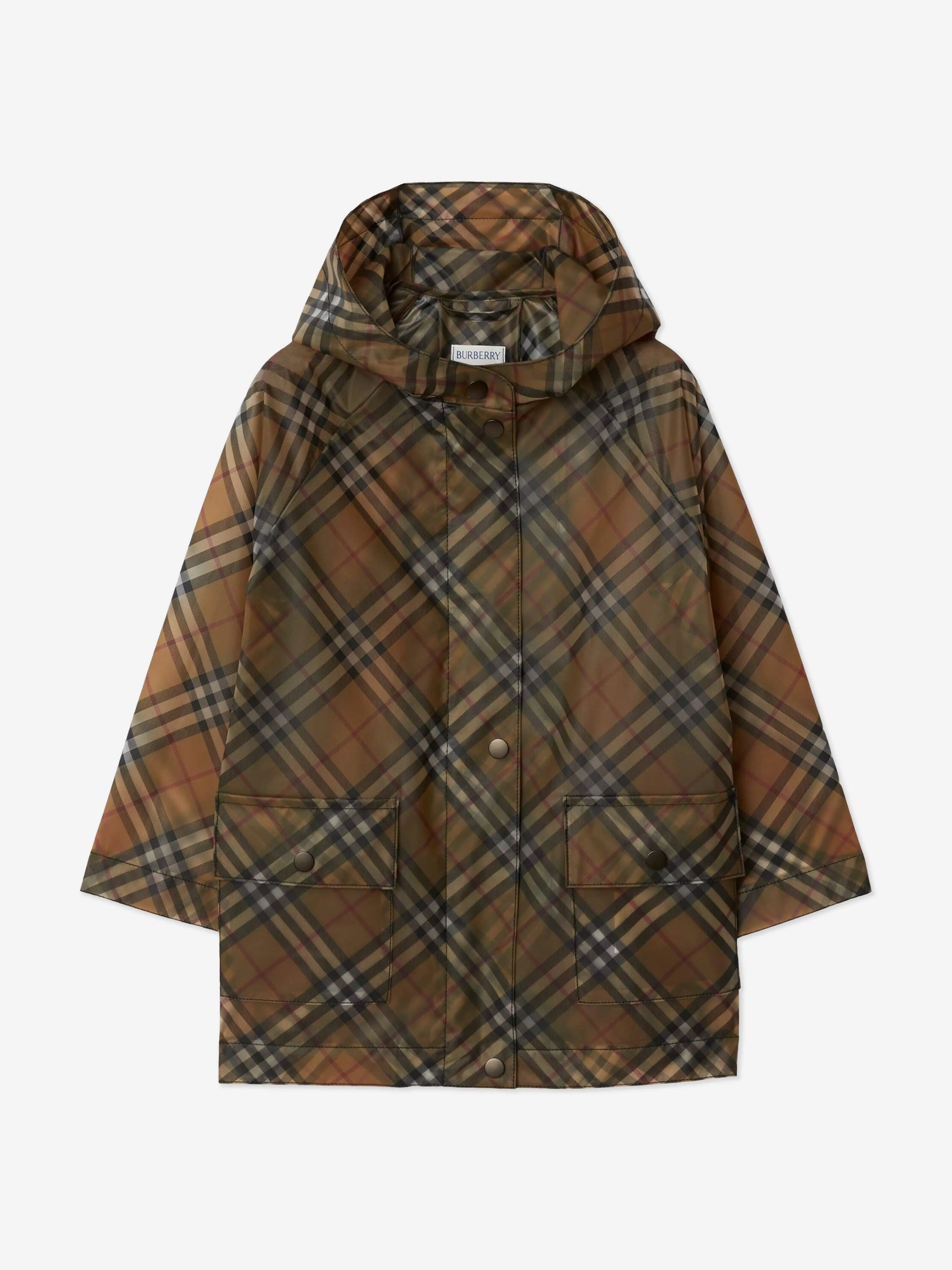 Burberry Girls Archive Check Emilia Jacke in Beige