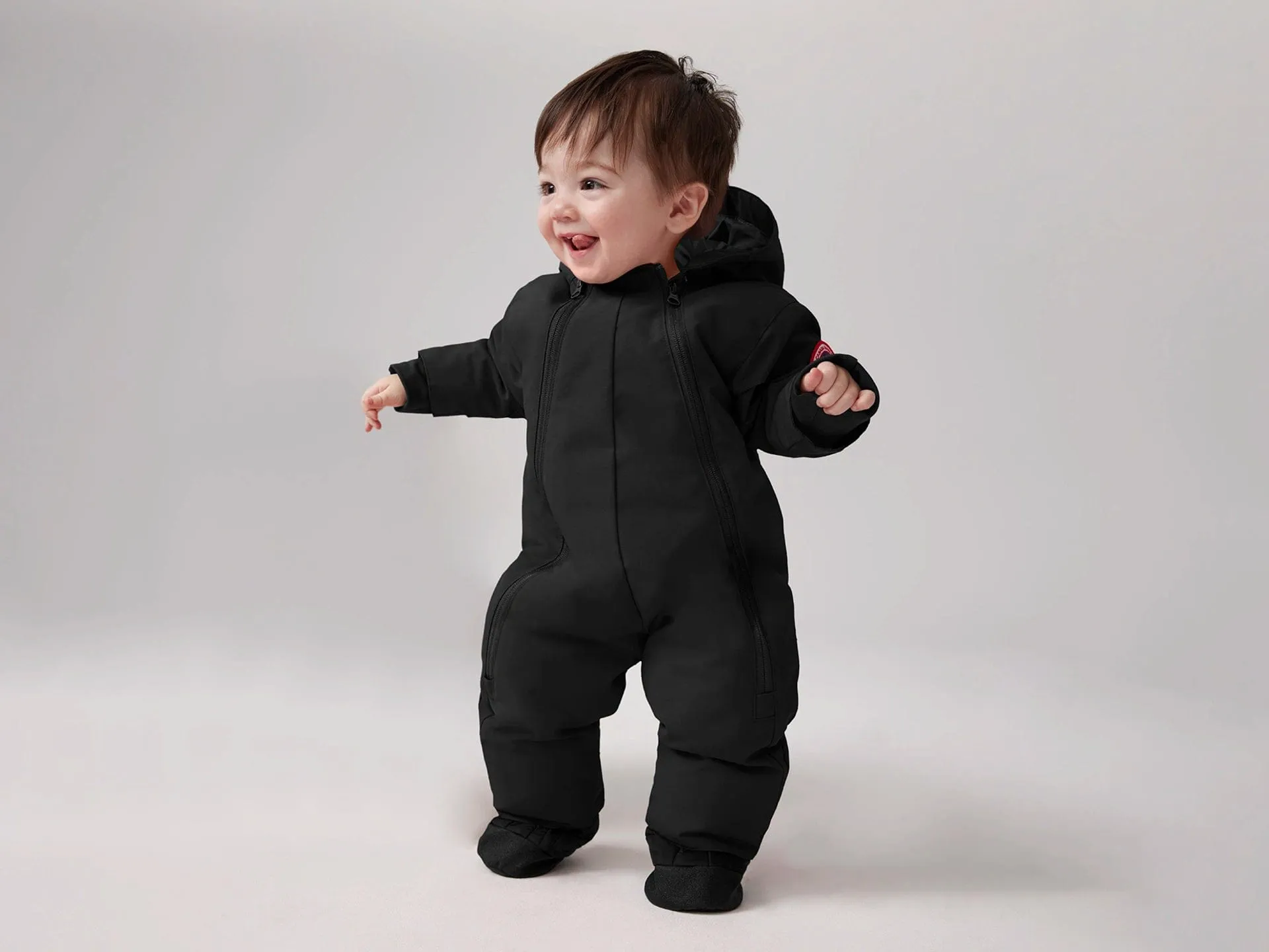 Canada Goose Baby Lamm Schneeanzug in Schwarz