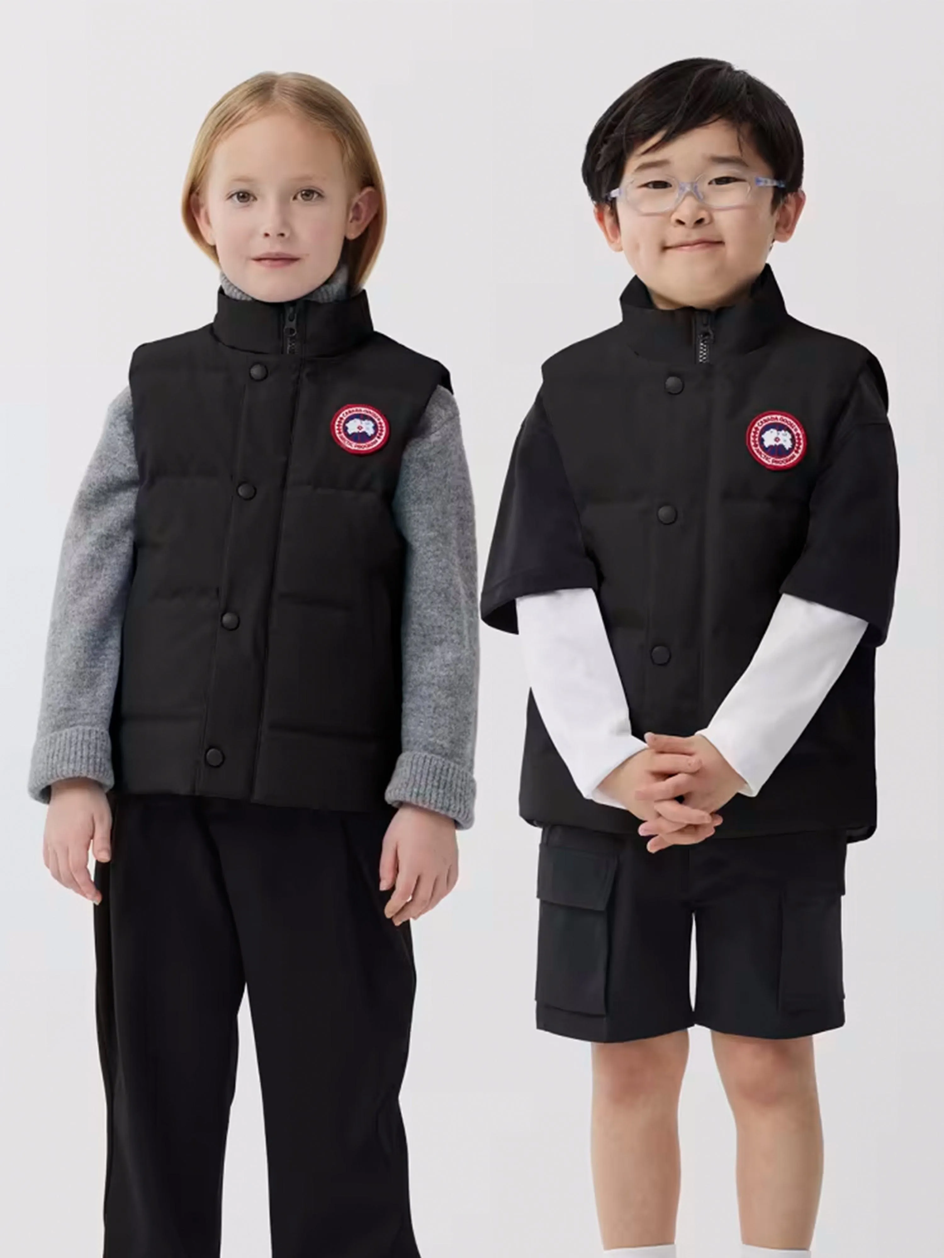 Canada Goose Kinder Daunengefüttertes Vanier Gilet in Schwarz