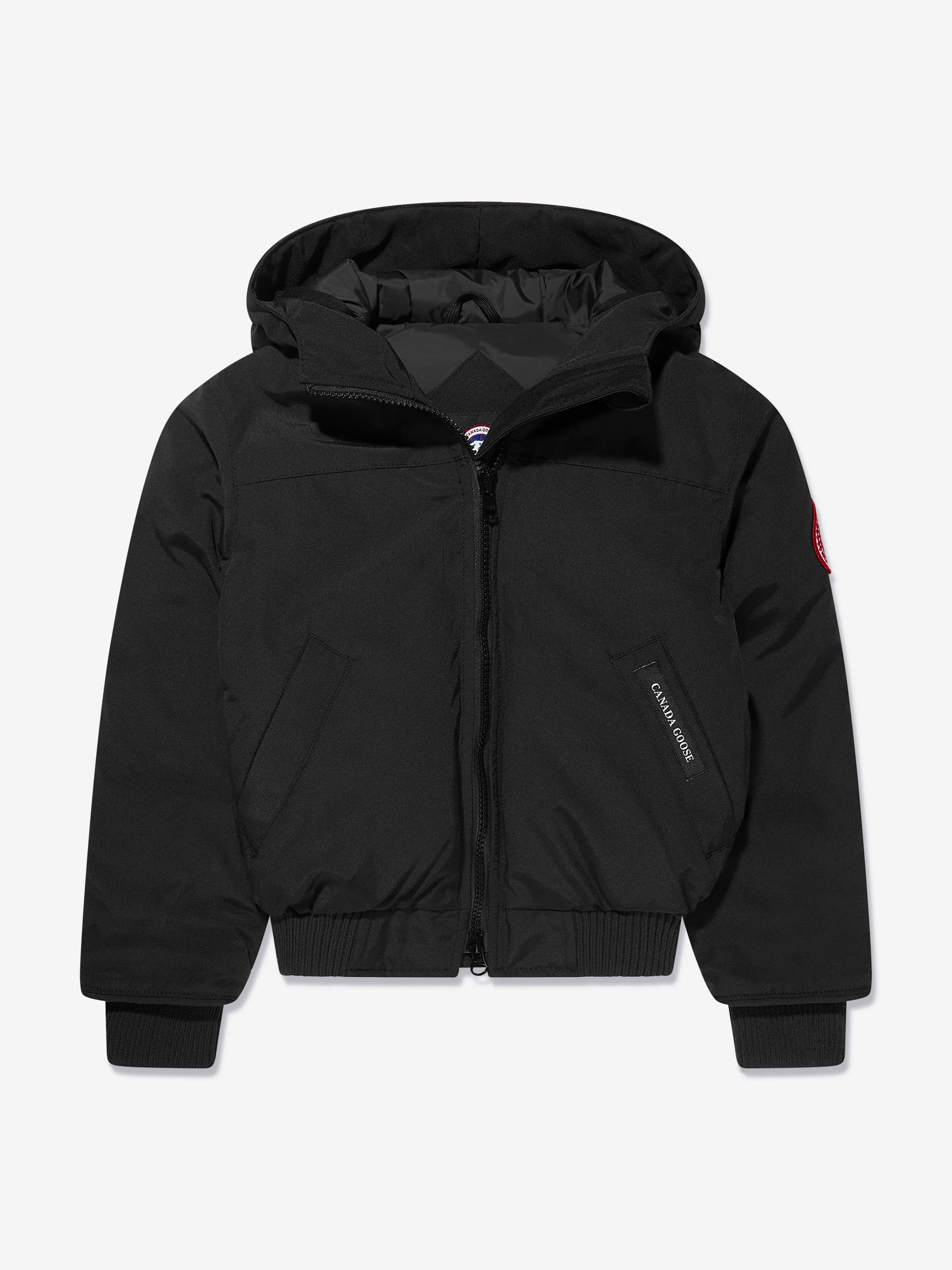 Canada Goose Kids Grizzly Bomber in Schwarz