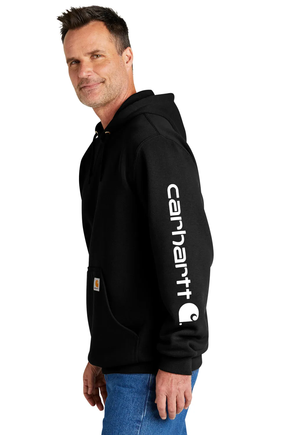 Carhartt Herren Kapuzenpullover mit Kangaroo-Tasche - Schwarz