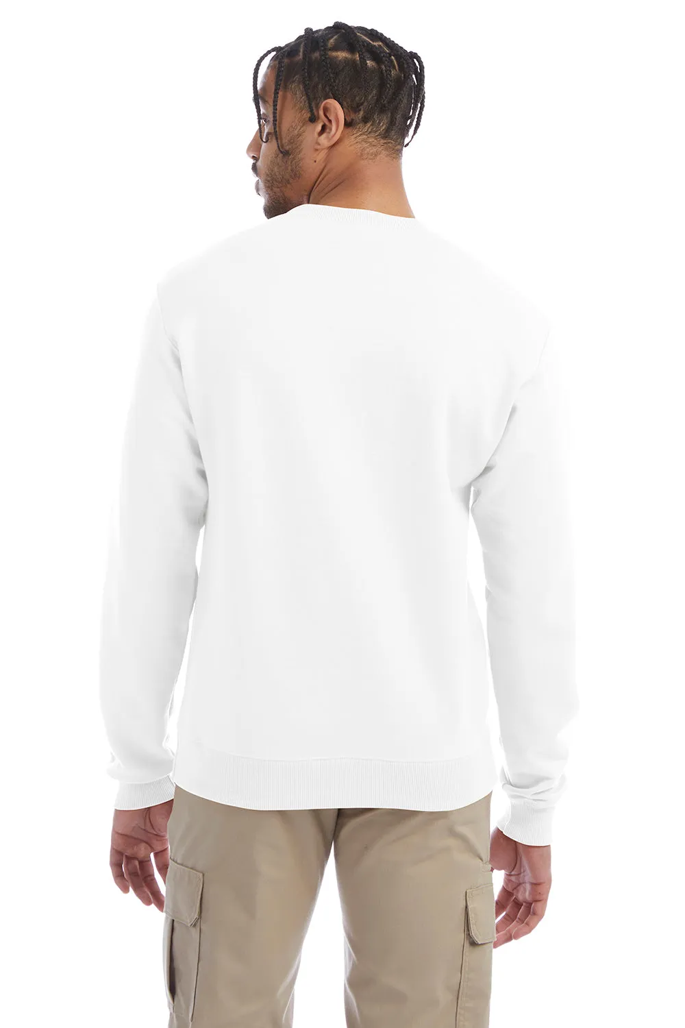 Champion Herren Double Dry Eco Feuchtigkeitstransport Fleece Crewneck Sweatshirt - Weiß