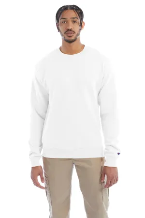 Champion Herren Double Dry Eco Feuchtigkeitstransport Fleece Crewneck Sweatshirt - Weiß