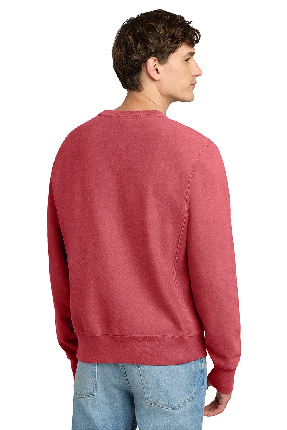 Champion Herren Reverse Weave Garment Dyed Crewneck Sweatshirt - Karmesinrot