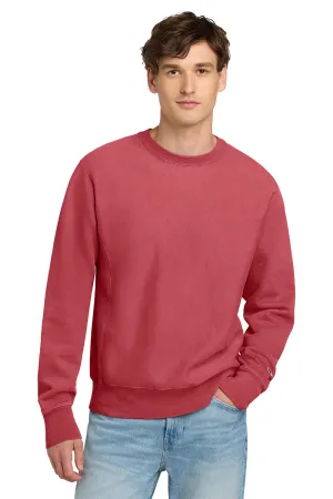 Champion Herren Reverse Weave Garment Dyed Crewneck Sweatshirt - Karmesinrot