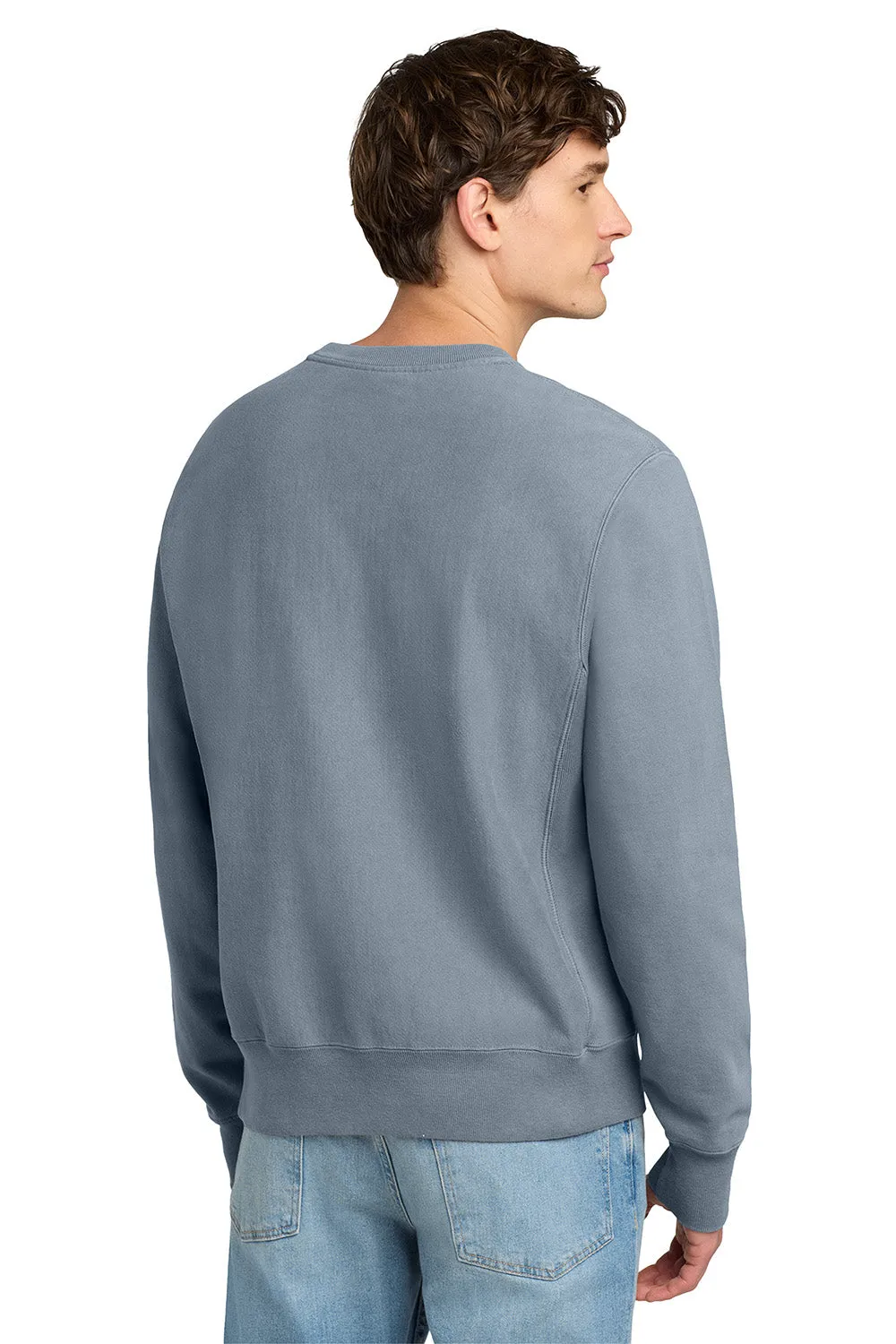 Champion Herren Reverse Weave Garment Dyed Crewneck Sweatshirt - Salzwasserblau
