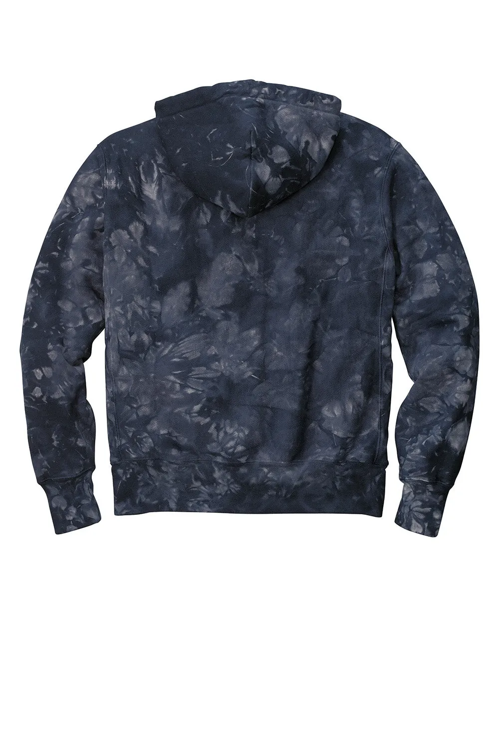 Champion Herren Reverse Weave Scrunch Dye Kapuzenpullover mit Kangaroo-Tasche - Marineblau