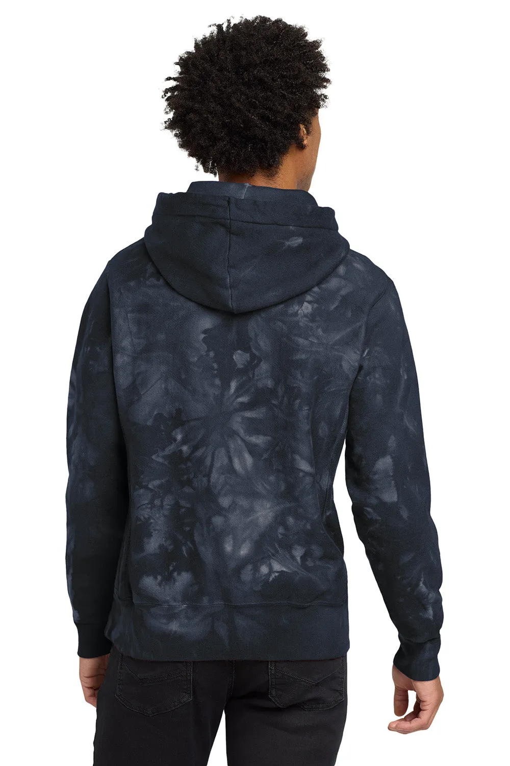Champion Herren Reverse Weave Scrunch Dye Kapuzenpullover mit Kangaroo-Tasche - Marineblau