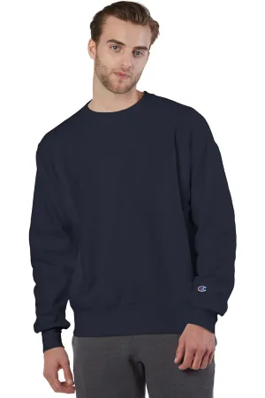 Champion Herren Rundhalspullover mit Schrumpffestigkeit - Marineblau