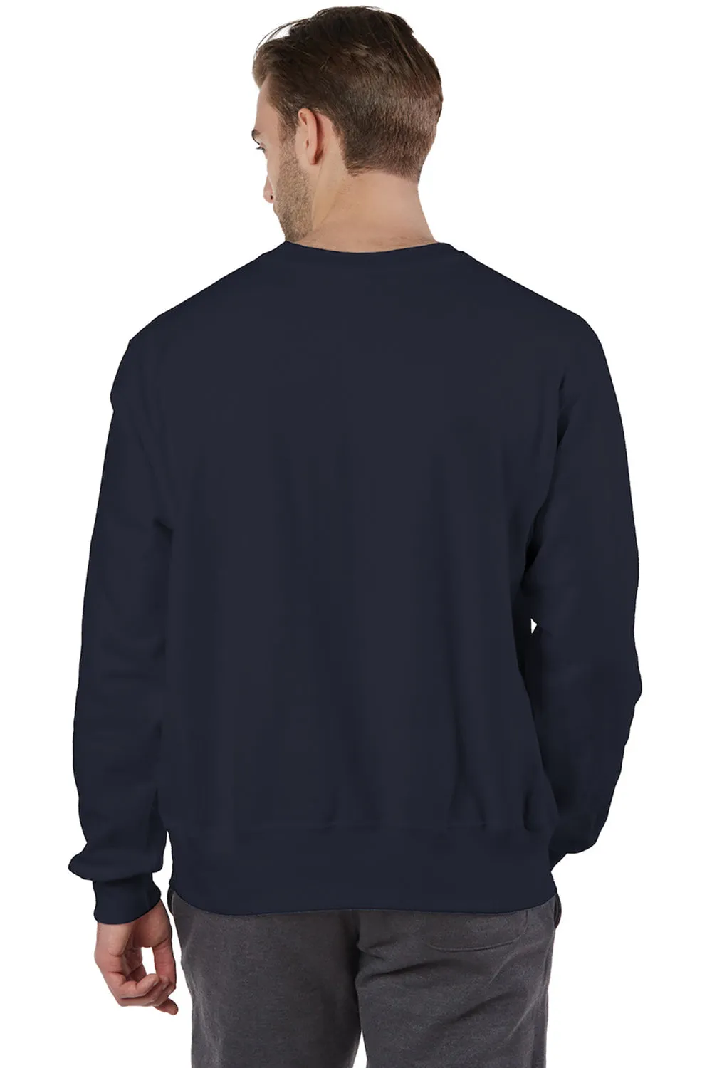 Champion Herren Rundhalspullover mit Schrumpffestigkeit - Marineblau