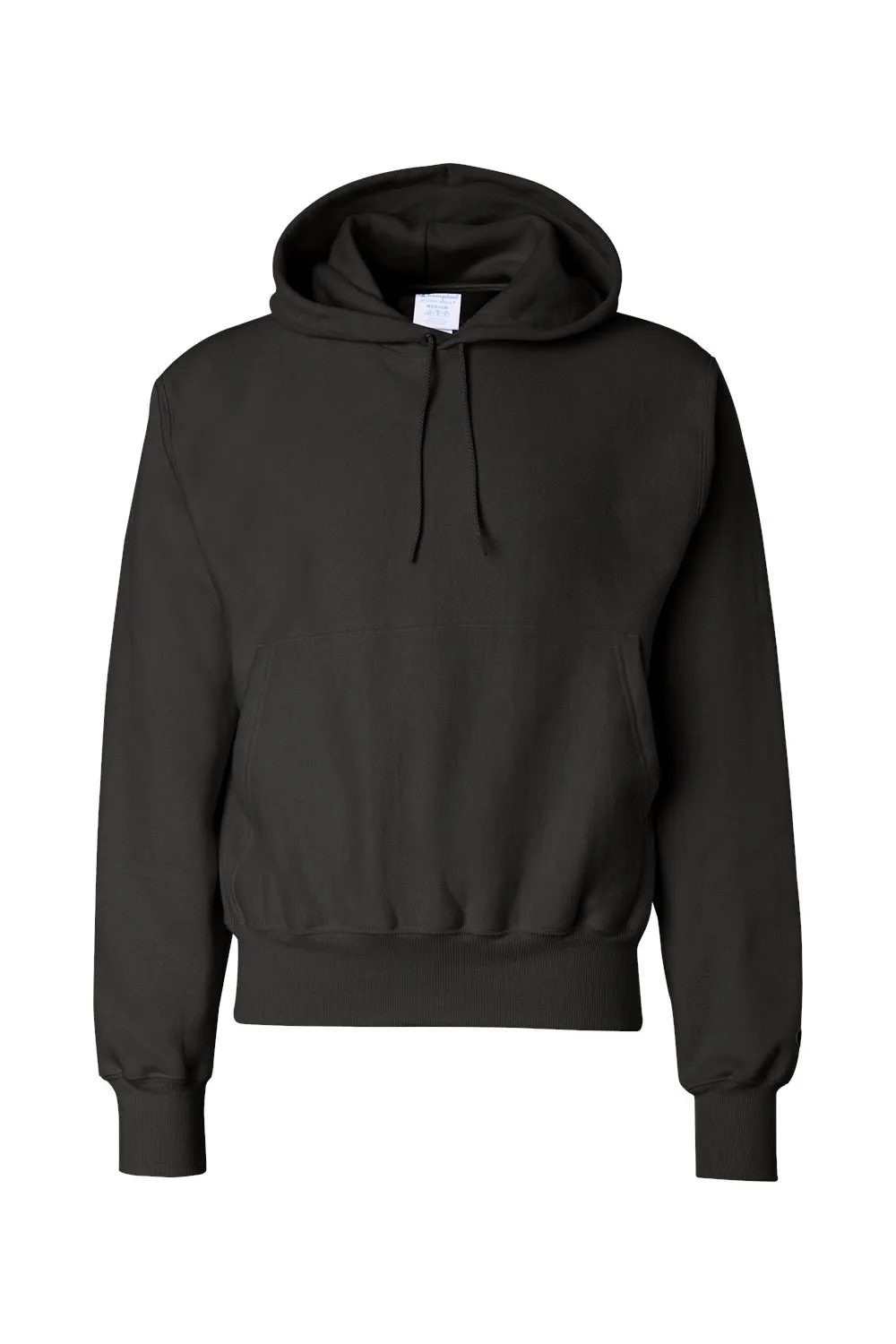 Champion Herren Kapuzenpullover mit schrumpffester Qualität und Kangaroo-Tasche - Schwarz