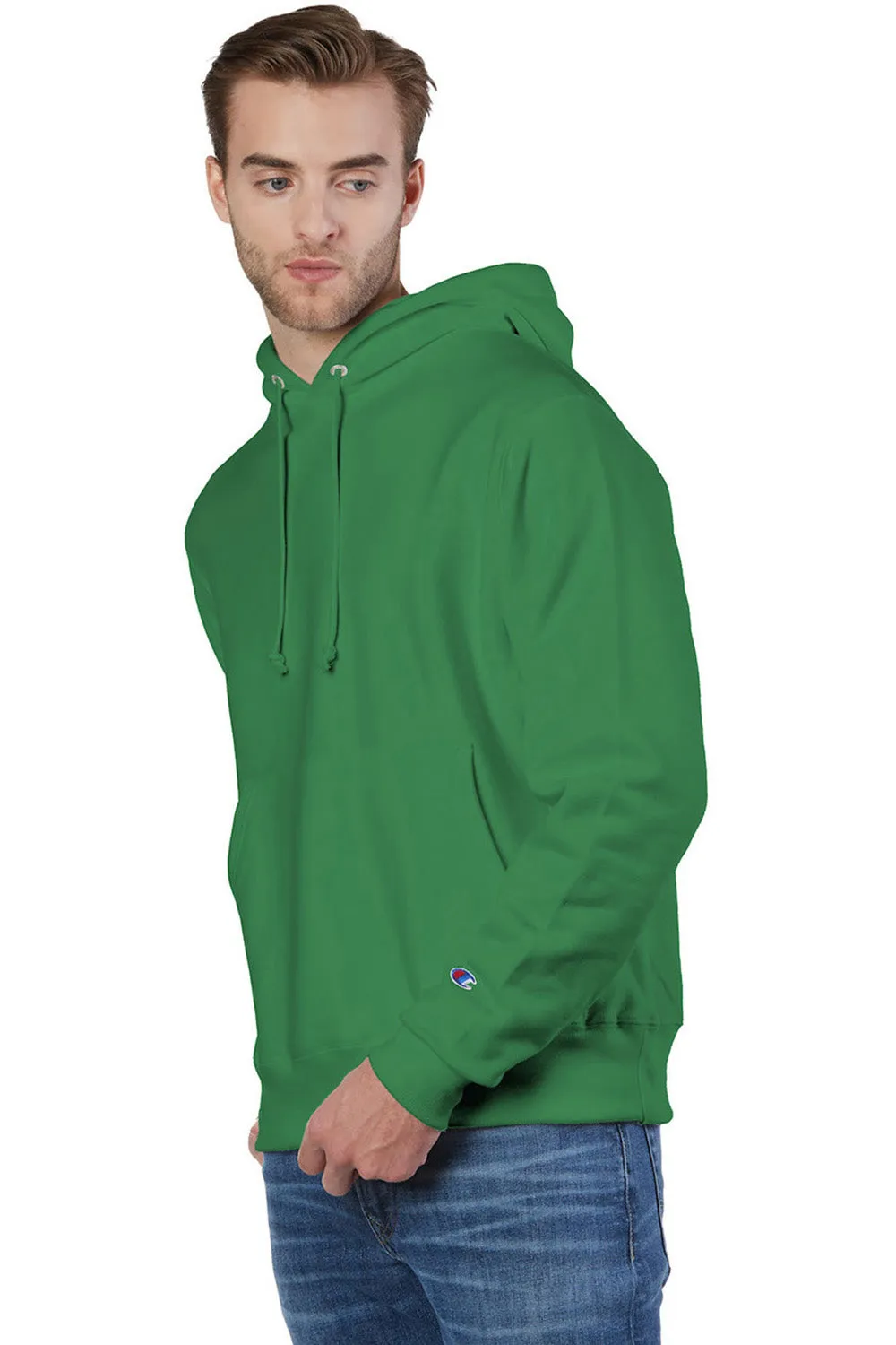 Champion Herren Kapuzenpullover mit pflegeleichtem Material und Kangaroo-Tasche - Kellygrün