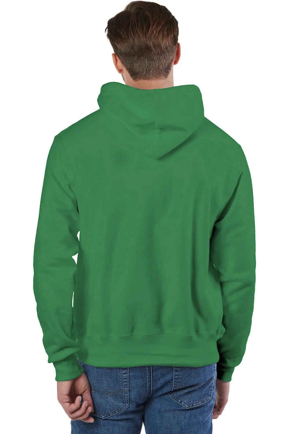 Champion Herren Kapuzenpullover mit pflegeleichtem Material und Kangaroo-Tasche - Kellygrün