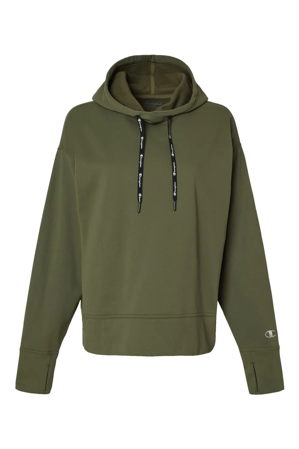 Champion Damen Sport Kapuzenpullover Hoodie - Frisches Olivgrün