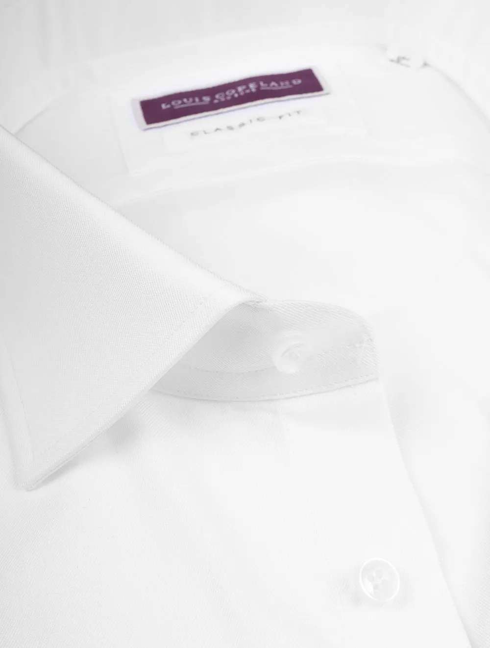 Classic Fit Thomas Mason Hemd Weiß
