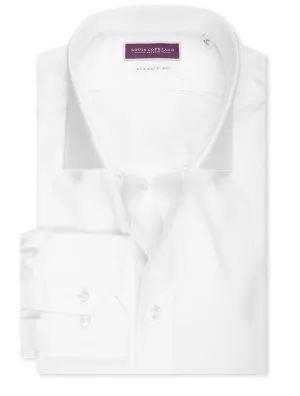 Classic Fit Thomas Mason Hemd Weiß