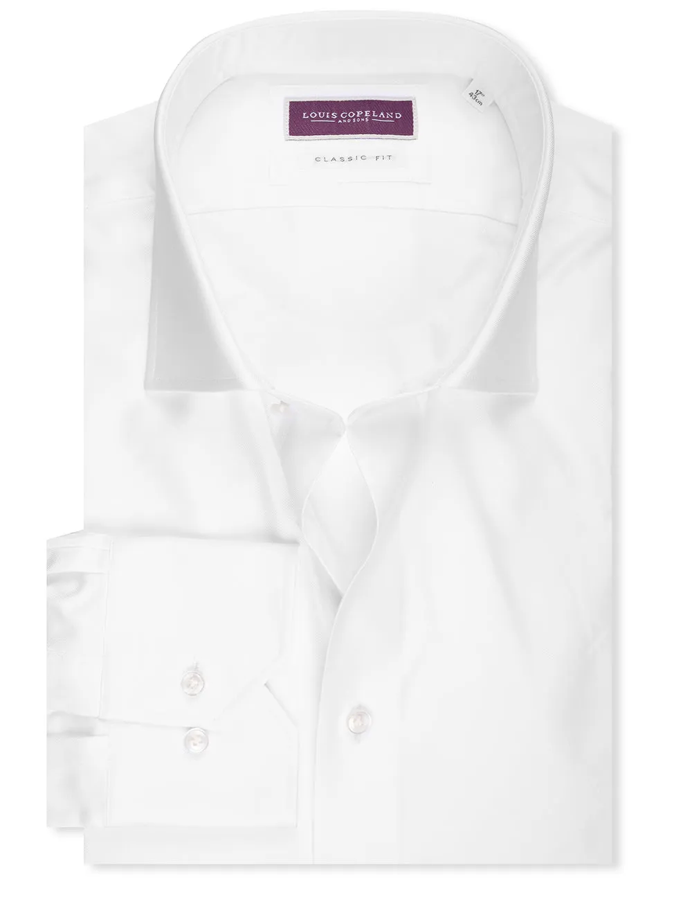 Classic Fit Thomas Mason Hemd Weiß