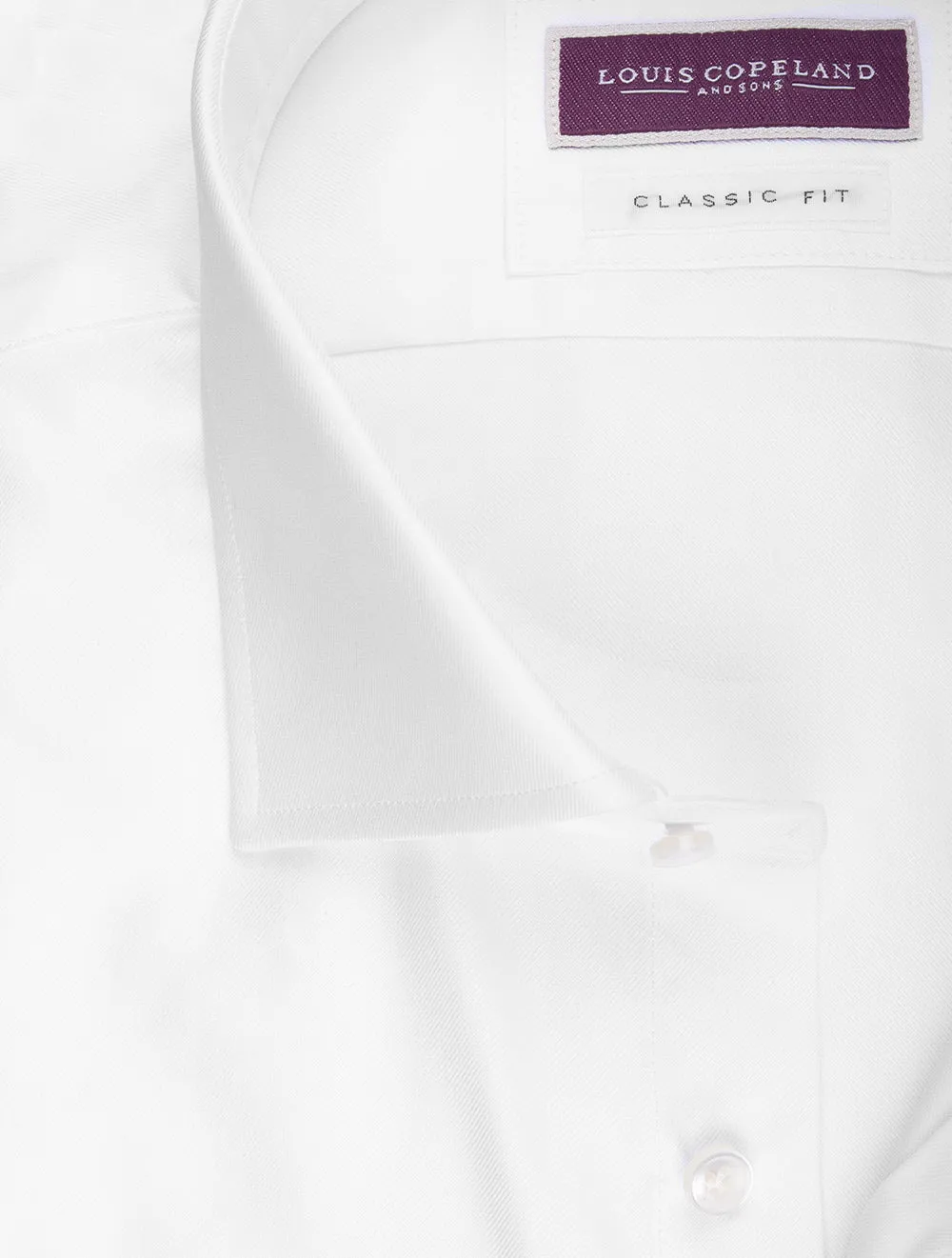 Classic Fit Thomas Mason Hemd Weiß