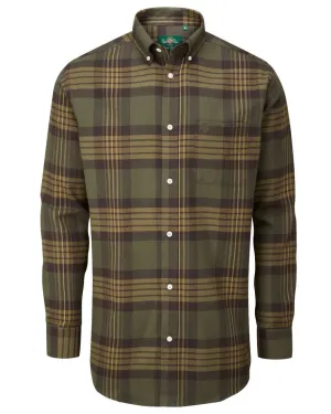 Kleidung Alan Paine Alan Paine Ilkley Flanell Hemd mit Knopfkragen Ausverkauf