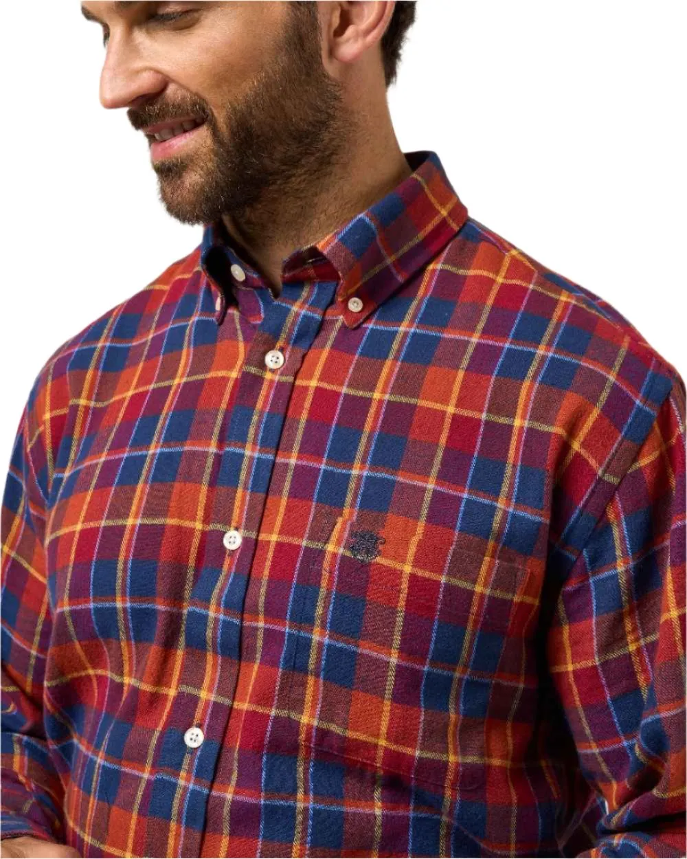 Bekleidung Alan Paine Alan Paine Ilkley Flanell Hemd mit Knopfkragen
