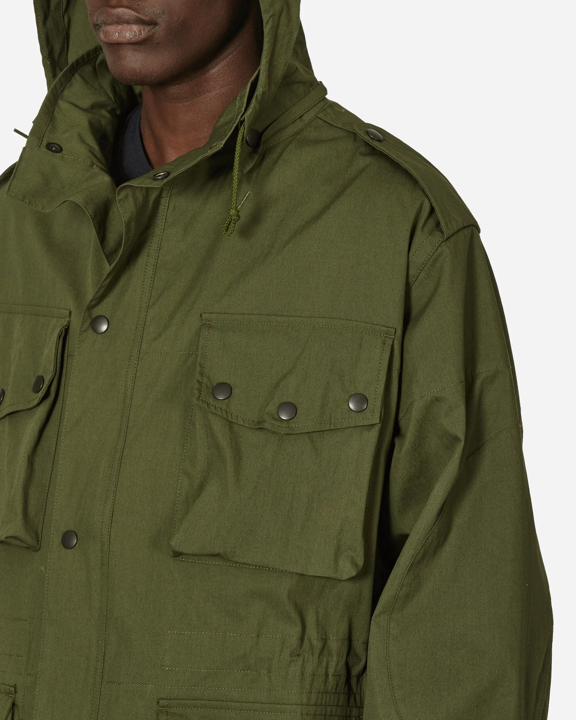 C/N Oxford Stoff Feldmantel Olive