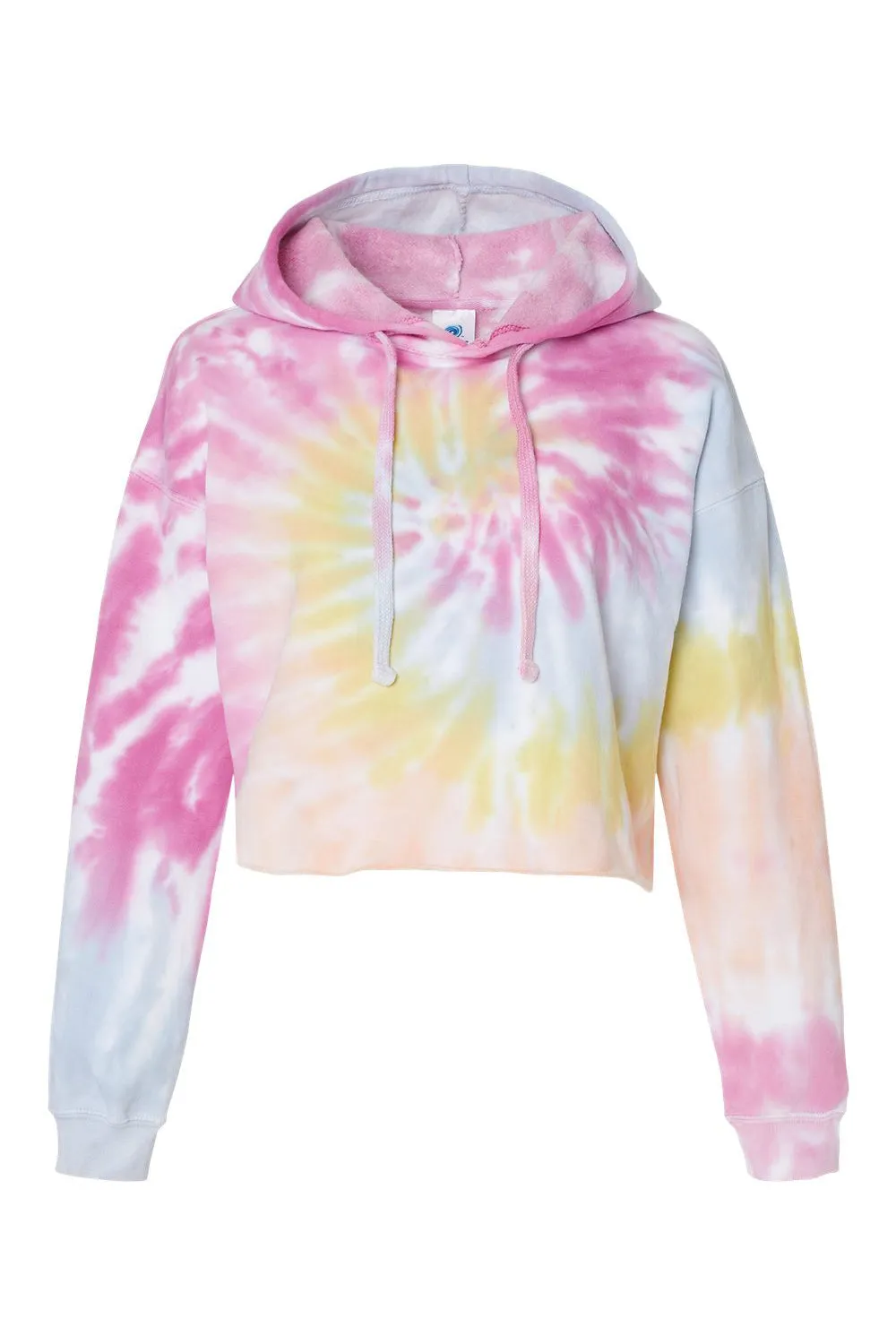 Colortone Damen Crop Kapuzenpullover Hoodie - Wüstenrose