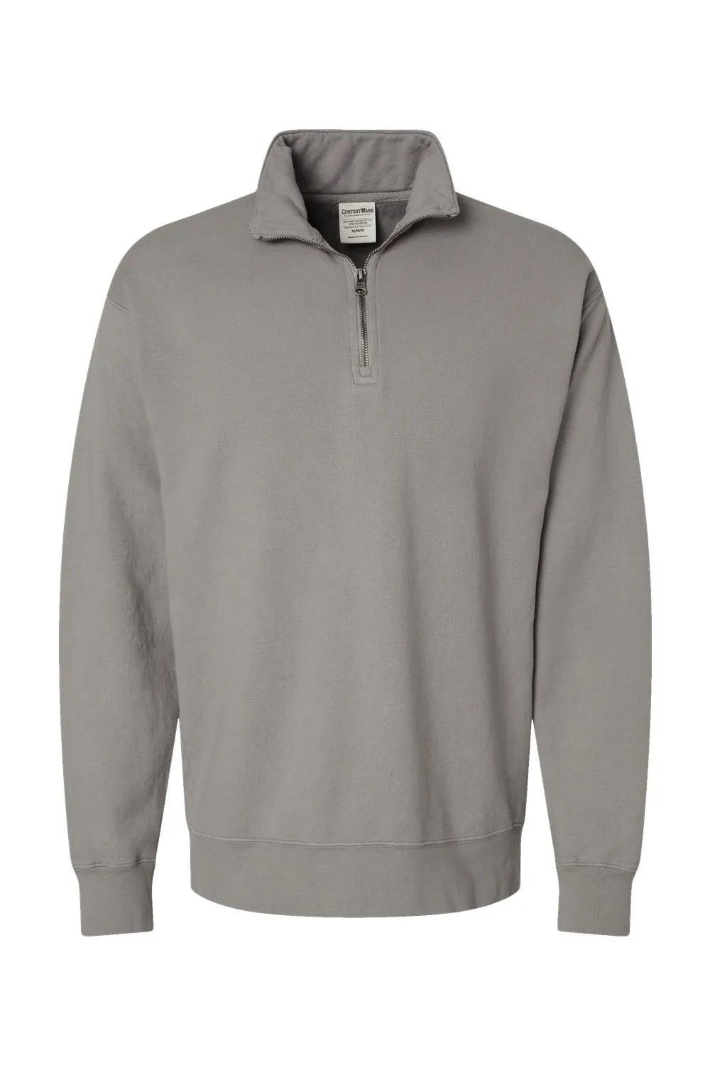 ComfortWash von Hanes Herren 1/4-Zip Sweatshirt - Betongrau