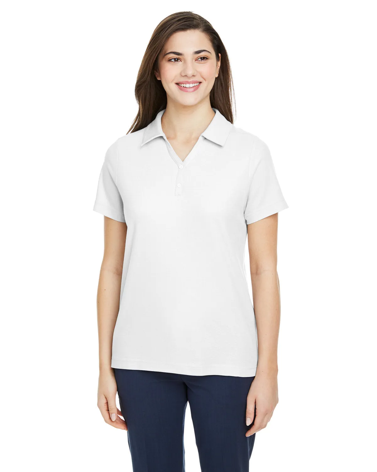 Core 365 CE112W Damen Fusion ChromaSoft Piqué Polo