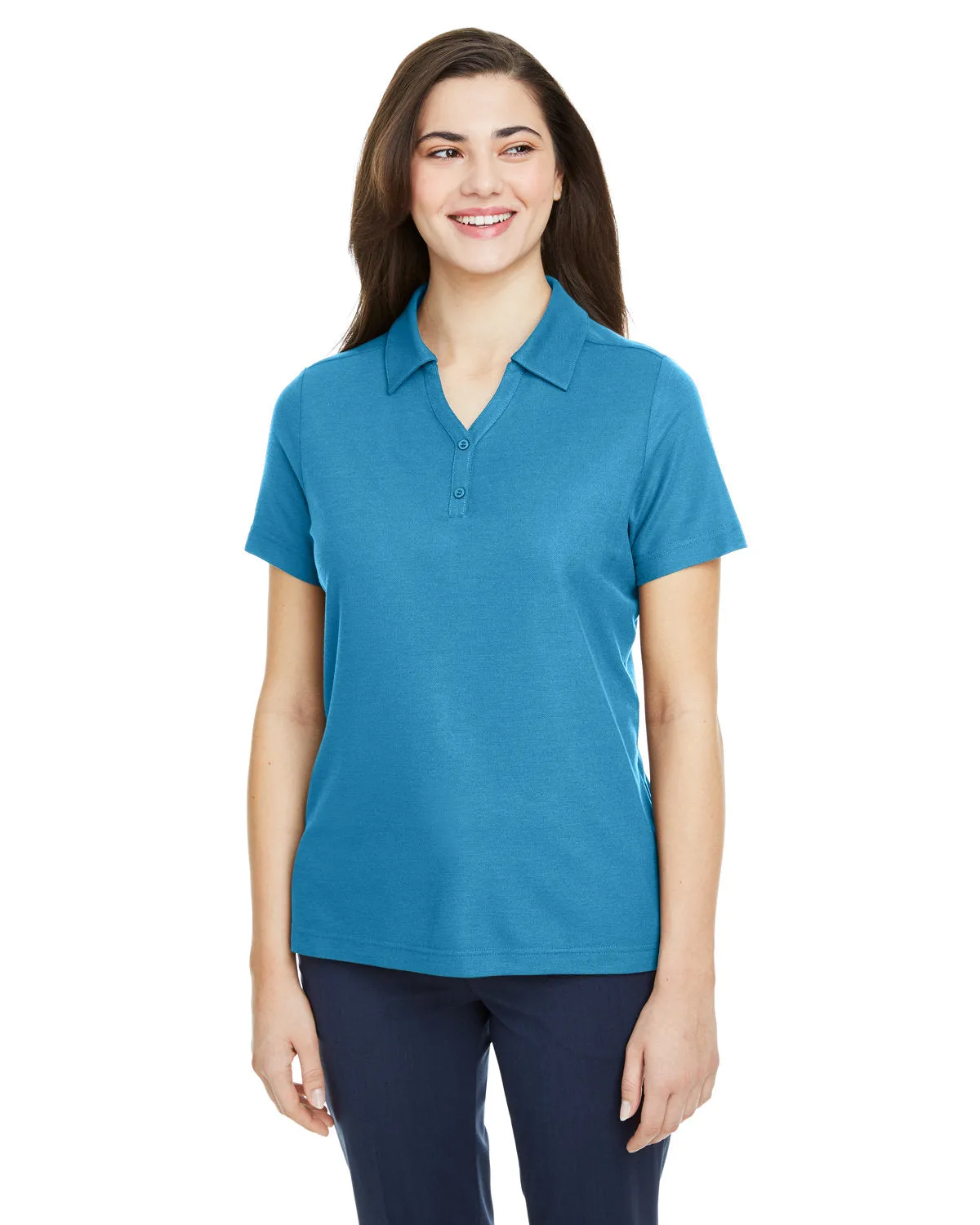 Core 365 CE112W Damen Fusion ChromaSoft Piqué Polo