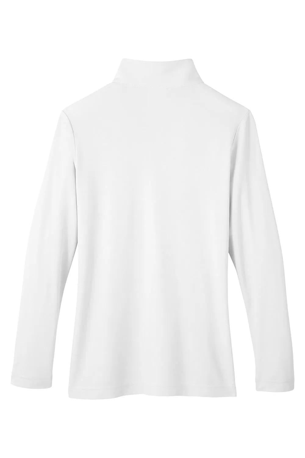 Core 365 Damen Fusion ChromaSoft Performance Feuchtigkeitstransportierendes Piqué 1/4-Zip Sweatshirt - Weiß