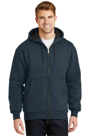CornerStone Herren Kapuzenpullover mit Reißverschluss und Taschen - Marineblau