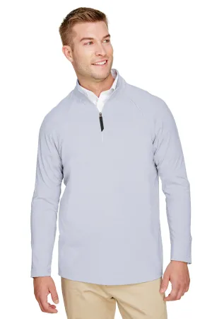 Devon & Jones Herren CrownLux Clubhouse Performance Feuchtigkeitstransportierendes 1/4-Zip Sweatshirt - Marineblau