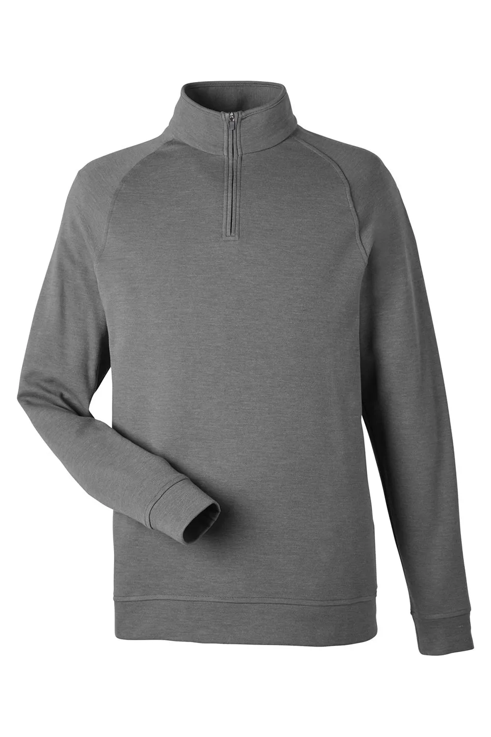 Devon & Jones Herren New Classics Charleston 1/4-Zip Sweatshirt - Grau Melange
