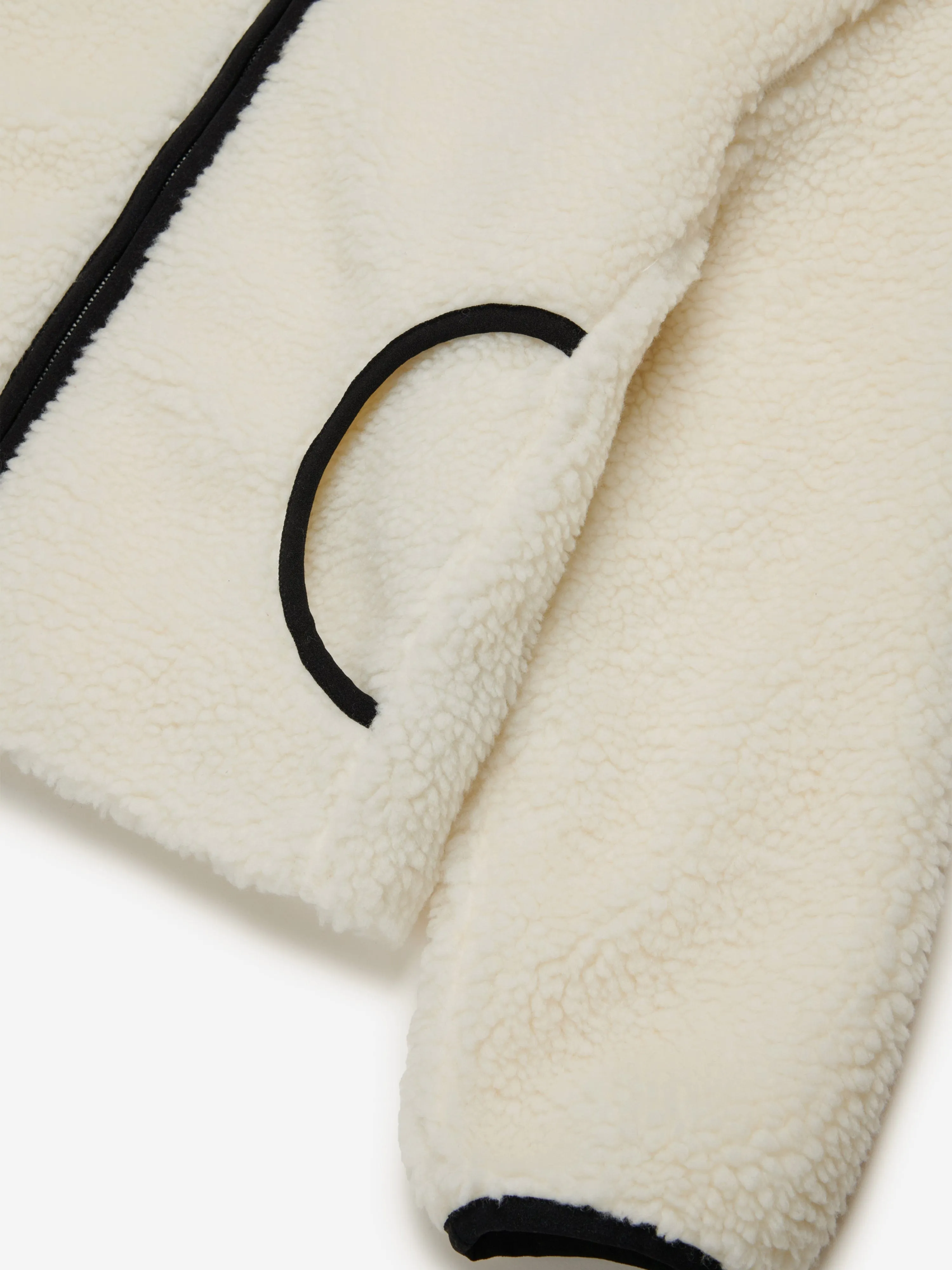 Diesel Girls Polar Fleece Jacket in Elfenbein
