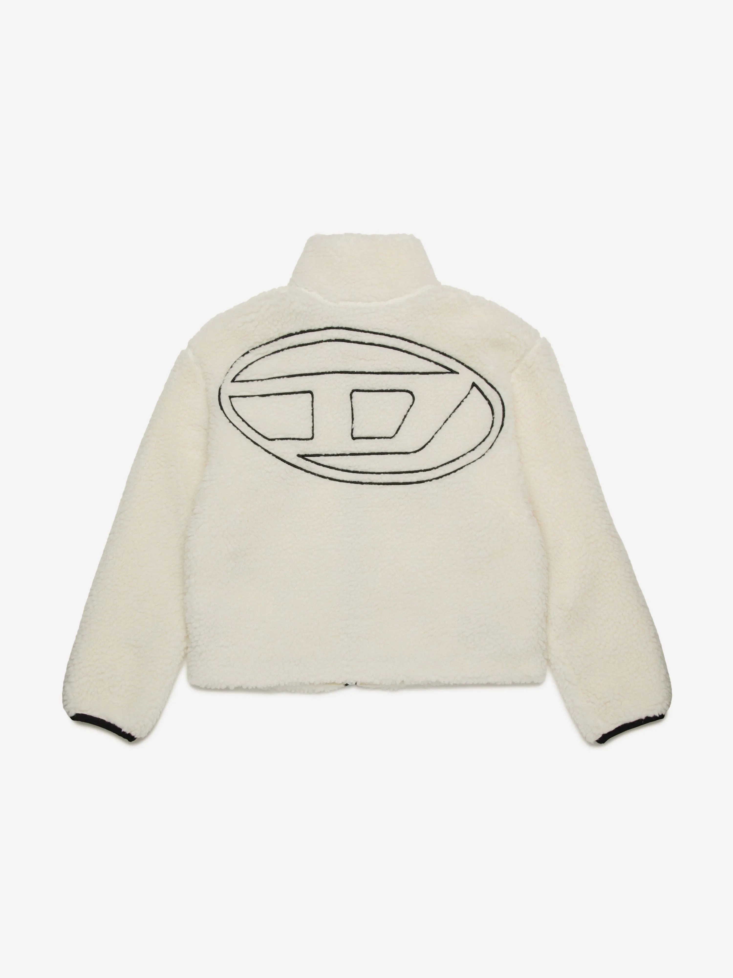 Diesel Girls Polar Fleece Jacket in Elfenbein