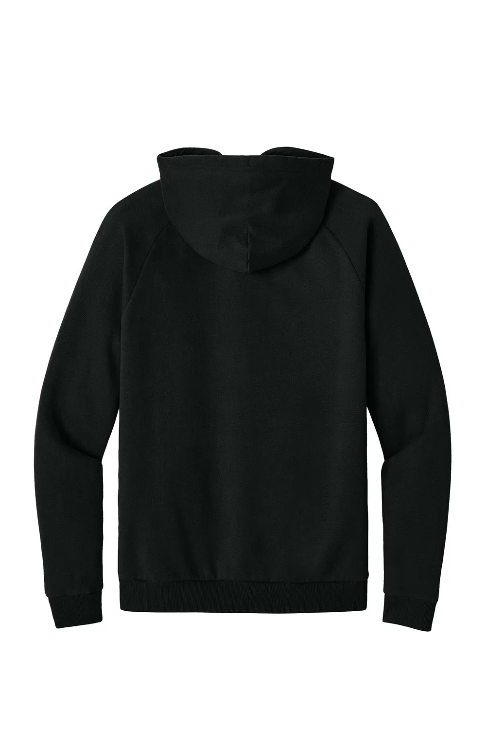 District Herren Cloud Fleece Kapuzenpullover mit Kangaroo-Tasche - Tiefschwarz