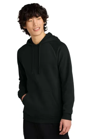 District Herren Cloud Fleece Kapuzenpullover mit Kangaroo-Tasche - Tiefschwarz