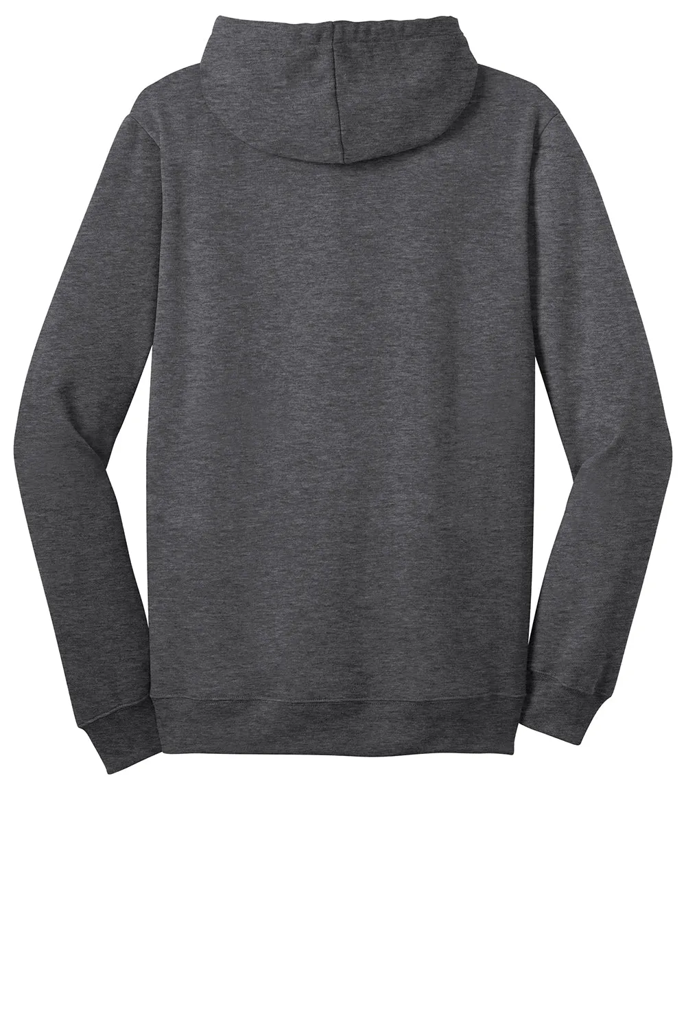 District Herren The Concert Fleece Full-Zip Kapuzenpullover mit Taschen - Heather Charcoal Grau